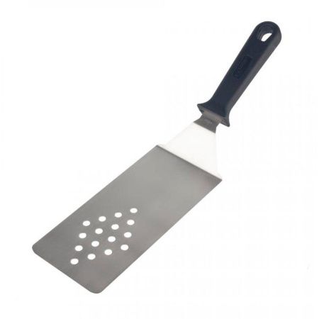 Лопатка кулинарная перфорированная 37,5*9,5см нерж.сталь пласт.ручка 13,3см КТ-ПФ-ЛП-02 (12/48)