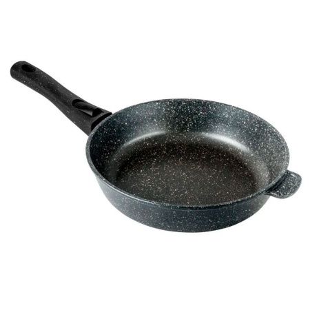 Сковорода 28см h7см алюминий АП Гранит индукция без крышки со съемной ручкой (4)