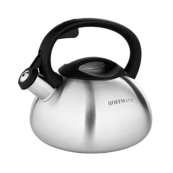 Чайник со свистком 2,3л нерж.сталь матовый комбинированная ручка (12)