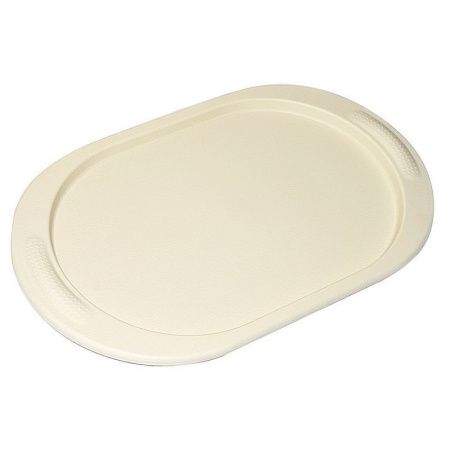 Поднос 48*29см пластик слоновая кость овальный (20)
