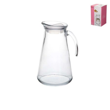 Кувшин 1,5л стекло ФЕРА с проз. пластиковой крышкой 80353BFD (6)