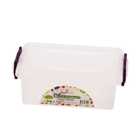 Контейнер пищевой 1,2л 21,5*14,8*7,5см пластик мультибокс СВЕЖЕСТЬ прозрачный (60)