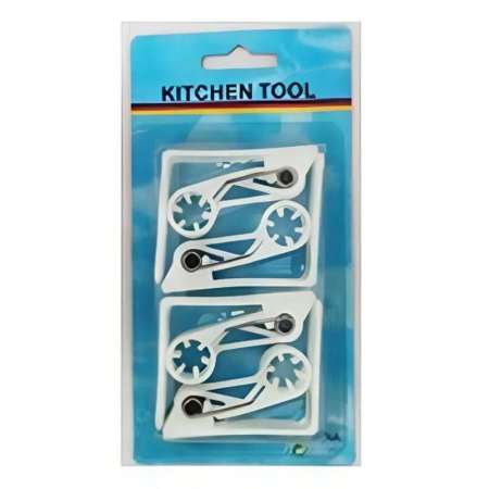 Зажим для скатерти набор 4шт металл (240)