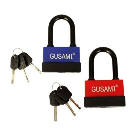 Замок навесной металл с защитой от влаги с заглушкой 75мм Gusami 526г (48)