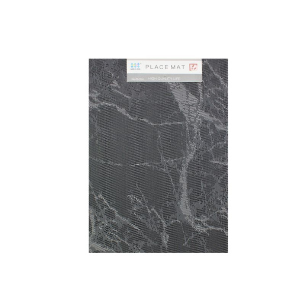 Салфетка сервировочная 30*45см ПВХ МРАМОР черная (240)