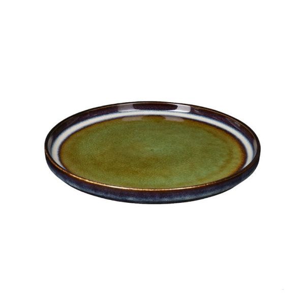 Тарелка мелкая 22,3см фарфор VERDE сине-зеленый десертная [HL482490] (6)