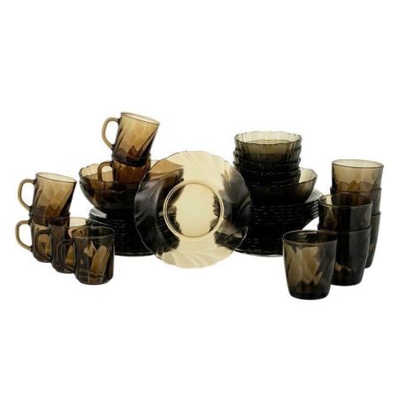 Столовый набор 45пр стекло ALTA MAREA дымка подар.уп (1)