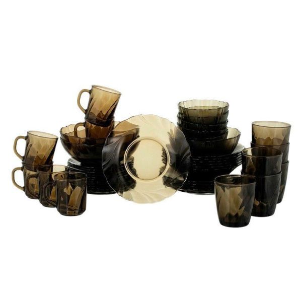 Столовый набор 45пр стекло ALTA MAREA дымка подар.уп (1)