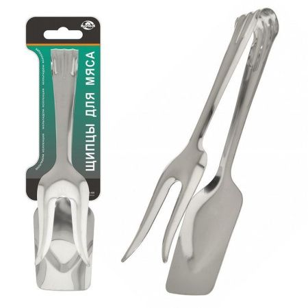 Щипцы кулинарные 21см металл для мяса Н50-44 (12/192)