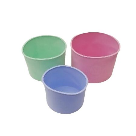 Форма для кулича (набор 3шт) 14*10/12*9/9,5*8см силикон ST-6431A (100)