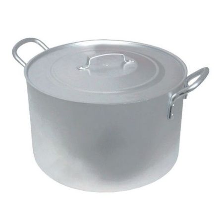 Кастрюля 20л алюминий ПОВАРСКАЯ 34*23см толщина дна 3мм толщина стенки 2мм (1) 17202