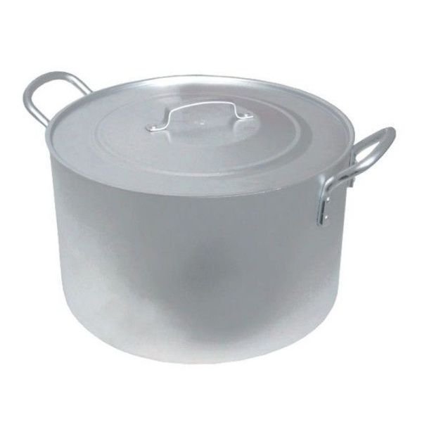 Кастрюля 20л алюминий ПОВАРСКАЯ 34*23см толщина дна 3мм толщина стенки 2мм (1) 17202