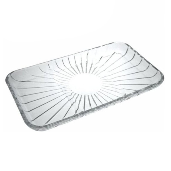Блюдо 27,6*16,2см стекло ЭЛЕГАНТ прямоугольное (6)