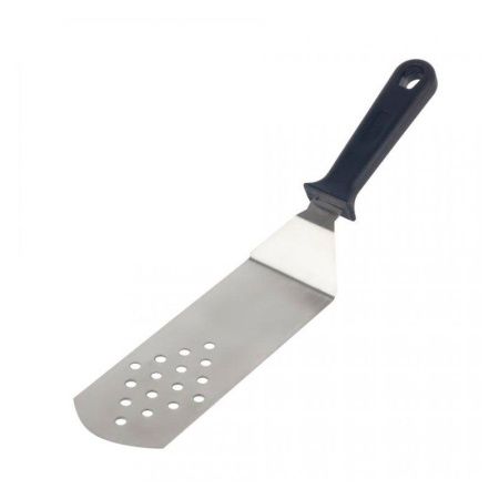 Лопатка кулинарная перфорированная 37,5*7,6см нерж.сталь пласт.ручка 13,3см КТ-ПФ-ЛП-06 (12/48)