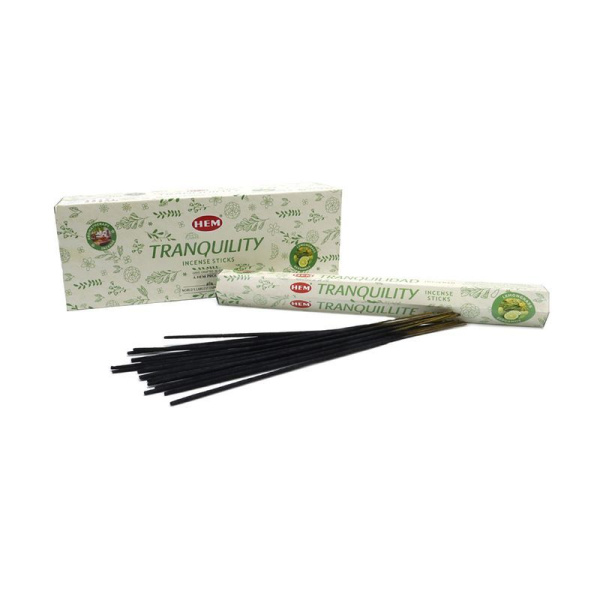 Благовония шестигранник 20 палочек HEM Aromatherapy Tranquility Ароматерапия Спокойствие 186AT (6)