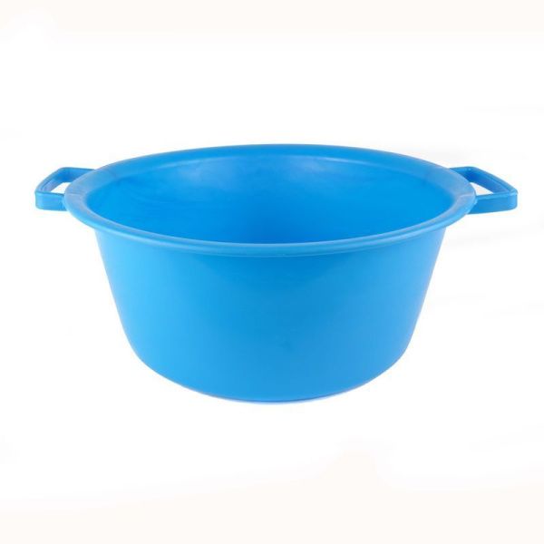 Таз 12л пластик голубой ударопрочный (мягкий) круглый (15)