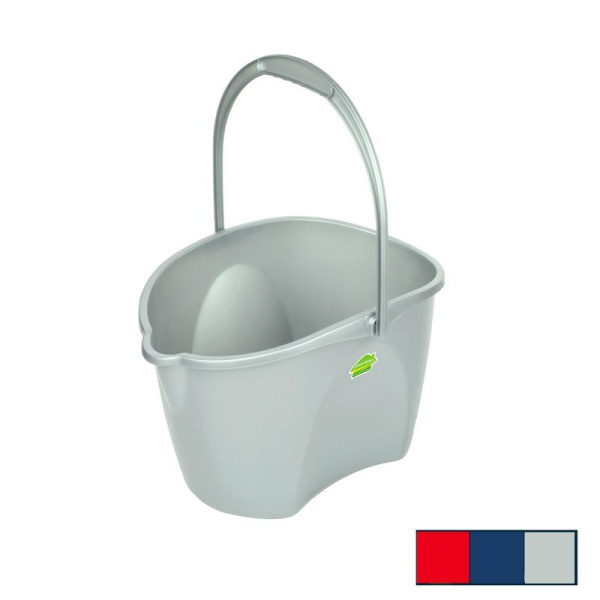 Ведро 12л пластик ПРЕСТО со сливом овальное С647 (14)