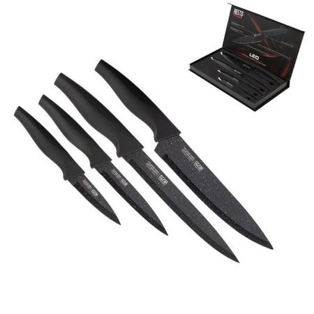 Ножи набор 4пр нерж.сталь LEO на магните подар.уп. (10)