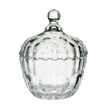 Сахарница 11*10см стекло с крышкой (48) ВЫВОД