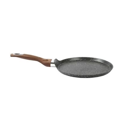 Сковорода блинная 25см литая алюминий АП гранитное черная индукция (12)