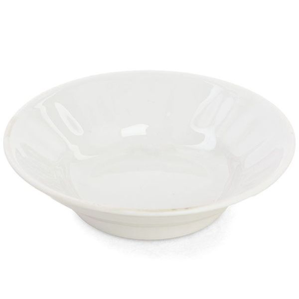 Блюдце 11см фарфор БЕЛЬЕ для варенья глубокое (50)