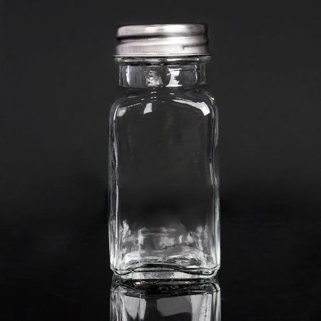 Солонка 9см стекло с мет.крышкой Эстет BBA8 (288)