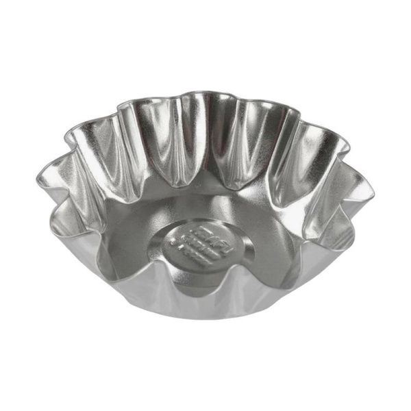 Форма для кекса 8,5*3,1см белая жесть вес 22г КФ-03.000 (300)