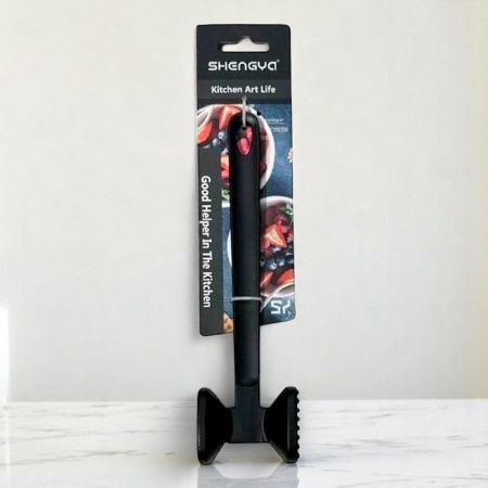 Молоток для мяса 22,5см металл черный B3239/JC-17412 (110)