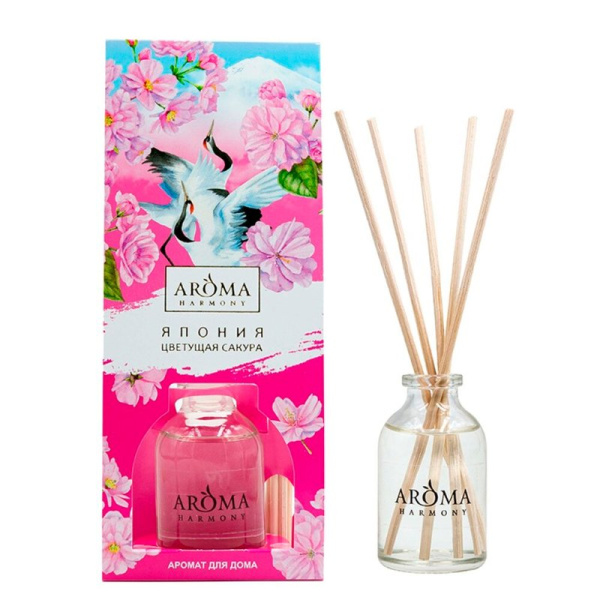 Аромадиффузор 30мл Aroma Harmony ЯПОНИЯ Цветущая сакура AH10503 (10)