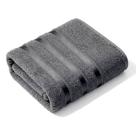 Полотенце махровое 50*85см LINES серый 400гр