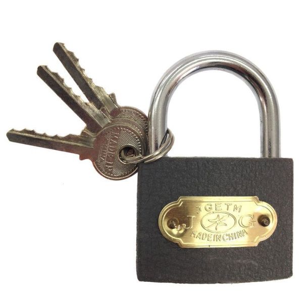 Замок навесной 63мм металл Серый (72)