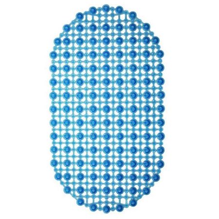 Коврик противоскользящий 36*65см ПВХ КОМФОРТ синий (20)