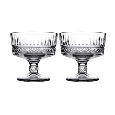 Креманки набор 2шт 250мл д100мм h98мм стекло ЭЛИЗИЯ (12)