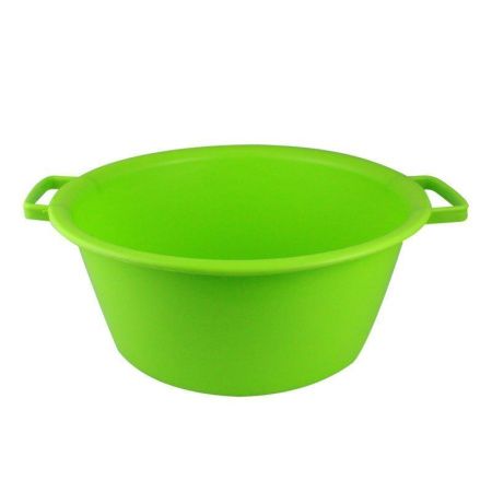 Таз 12л пластик салатовый ударопрочный (мягкий) круглый (15)