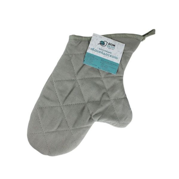 Прихватка-рукавица рогожка стеганая ТЕКСТУРА ЛЁН 10391/2 ДомВелл
