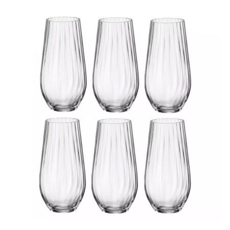 Стаканы для воды набор 6шт 580мл стекло КОРА ОПТИК 91E/2SG85/0/00000/580-664 (8)