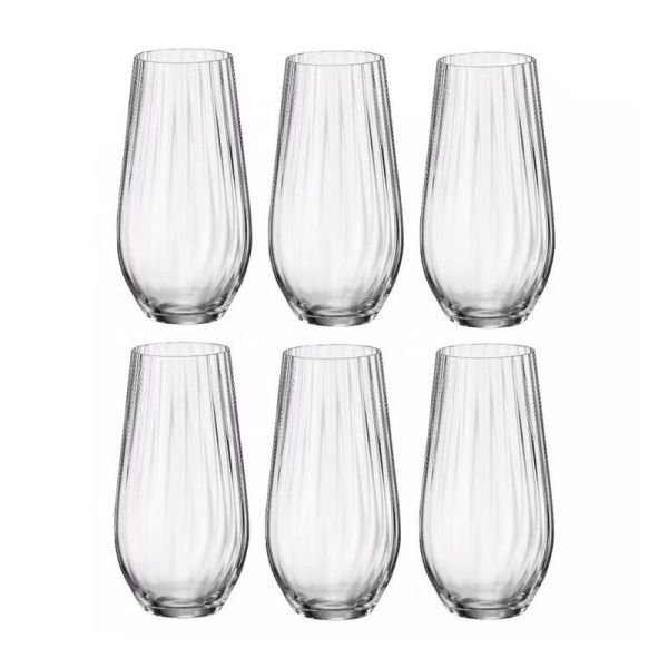 Стаканы для воды набор 6шт 580мл стекло КОРА ОПТИК 91E/2SG85/0/00000/580-664 (8)