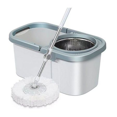 Комплект для влажной уборки пластик (ведро с мет.отжимом, швабра 108см, 2.насадки) M1-16-1 (25)