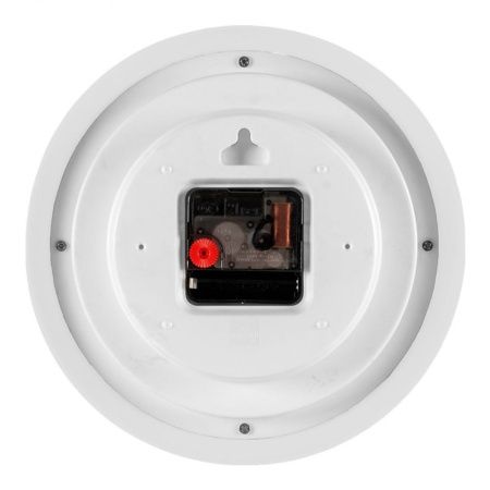 Часы настенные 21см пластик РУБИН Классика белые (10)