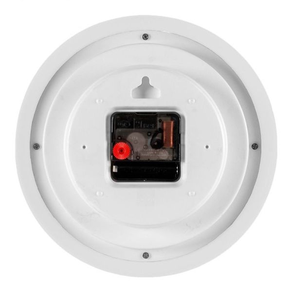 Часы настенные 21см пластик РУБИН Классика белые (10)