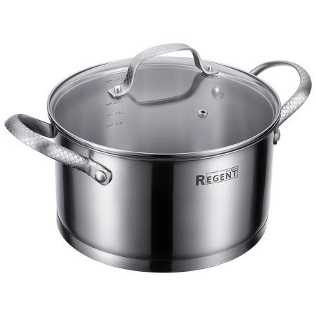 Кастрюля 3,4л h11см нерж.сталь Sirena со стекл.крышкой 20см 65-0320 (6)