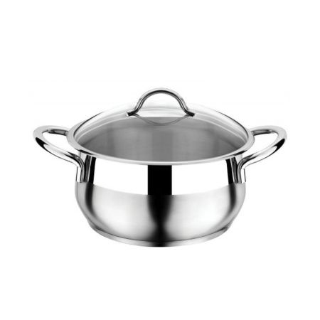 Кастрюля 8,5л нерж.сталь Everest стекл.крышка 26*16см 3ТТСКК0826030 (4)