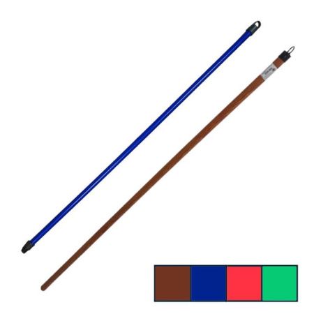 Черенок для щетки 120см дерево в цв. пленке с пласт. ручкой и резьбой (50/40/48)
