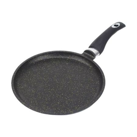 Сковорода блинная 24см алюминий АП Granit Perfection black gold с несъемной ручкой (12)