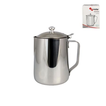 Молочник 700мл нерж.сталь с крышкой Hascevher 3SLCLK0111001 001.228 (12)