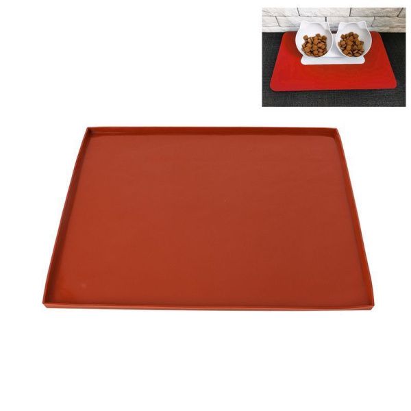 Коврик кулинарный 31*27см силикон с бортиком L-54 (200)