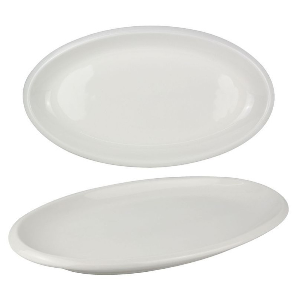 Блюдо 45,5см фарфор БЕЛАЯ ЛИНИЯ овальное XL03/JC-9785 (12)