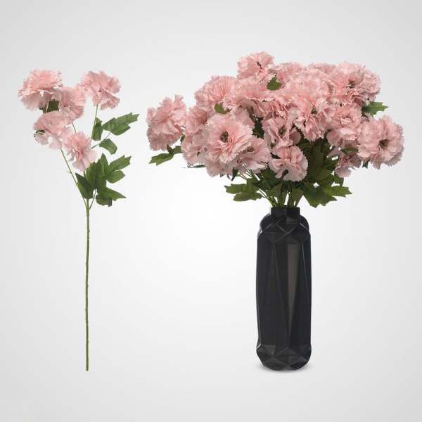 Цветы искусственные Скабиоза кустовая 70см иск.шелк/полимер розовый 9236-986 (12)