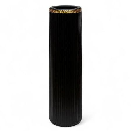 Ваза для сухоцветов 60см керамика черная JC-16003 (8)