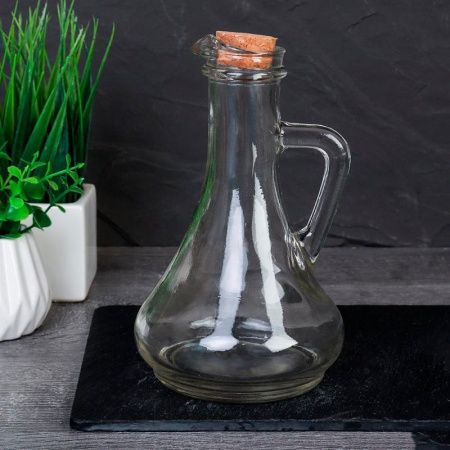 Графин-штоф 300мл стекло пробковая крышка PK-400 (48)